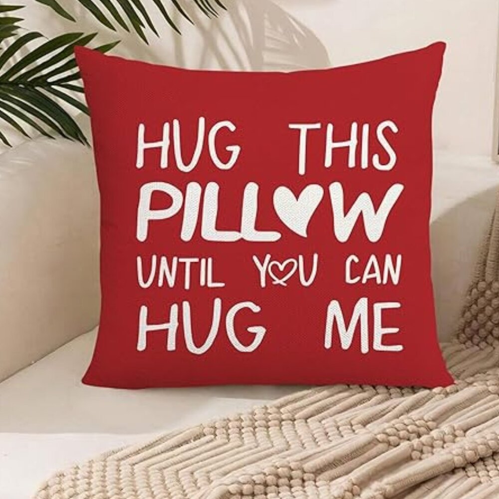 Love Pillow❤️Accent Throw Pillow Case Cover with Zipper -  Hug Pillow Hug Me - Picture 2 of 4